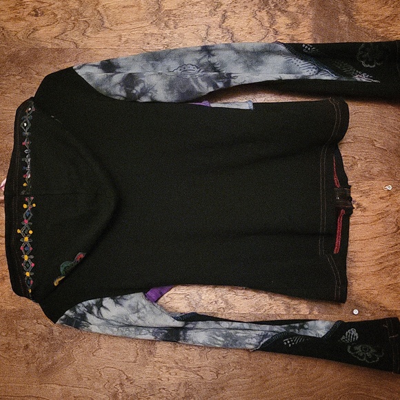 Colorful Artistic Hooded Jacket Small - Picture 2 of 9